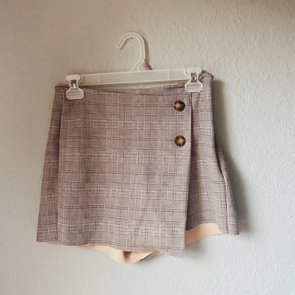 Zara Plaid Skort